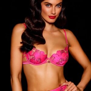 [SHIPS APRIL] Honey Birdette Allie Hot Pink Bra - 32A